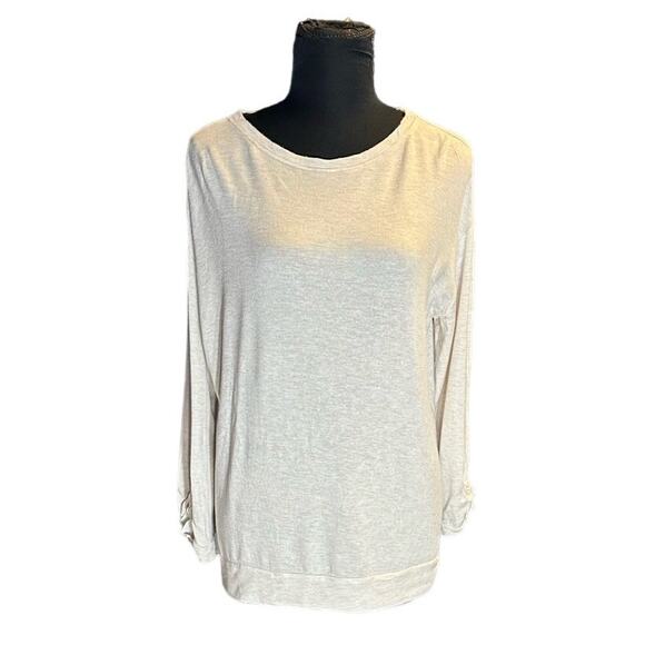 Simply Vera Vera Wang Oatmeal Scoop Neck Blouse Size S - Picture 1 of 8
